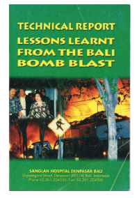 Image of Technical Report Lesson Learnt From The Bali Bomb Blast